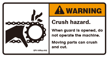 Crush hazard