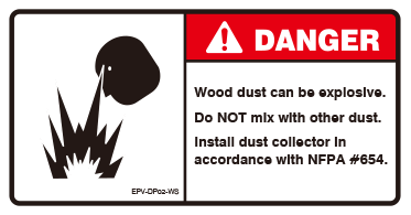Wood dust can be explosive