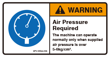 Air Pressure Required