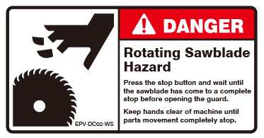 Rotating Sawblade Hazard